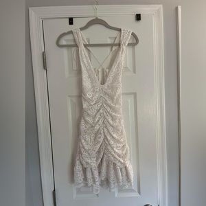 For Love & Lemons Jamie Mini Dress White Size Medium